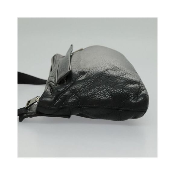 Pre Loved Gucci GG Marmont Leather Shoulder Bag Unisex Black - Picture 4 of 8